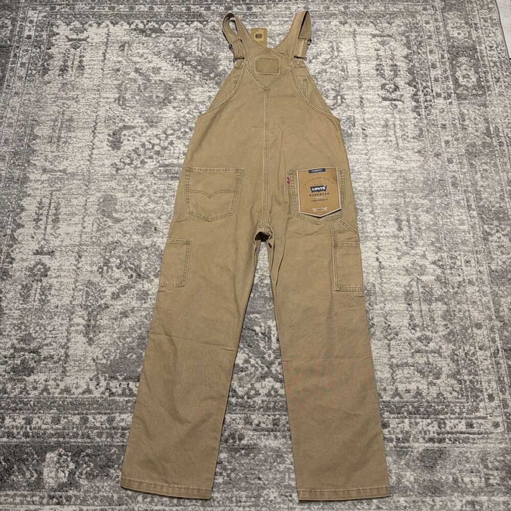 Levi’s Loose Men's Overalls Brown M - Picture 2 of 7